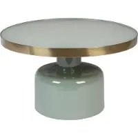 Zuiver Glam Salontafel ijzer/glas Ø60x35 cm