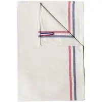 Kariban Pack 10 Theedoek met 2?strepen 'Origine France Garantie' Natural - K138 - Maat One Size