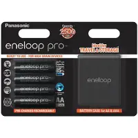 Panasonic 4 Stuks Eneloop Pro Mignon AA 2500 mAh + Accubox