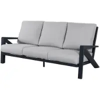 AVH-Collectie Fortaleza 3-zitsbank antraciet aluminium