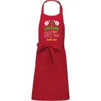 Kariban Leeftijd cadeau - Luxe keukenschort - BBQ schort - verjaardag - Awesome 60 jaar - rood