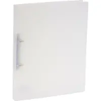Bronyl ringmap, voor ft A4, uit PP, 2 D-ringen van 15 mm, transparant wit - 3 stuks