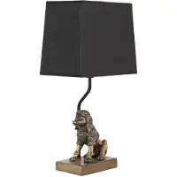 Clayre & Eef Goude Tafellamp Hond 23*14*43 Cm E27/max 1*60w 6lmc0050