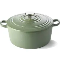 B+K Bk bourgogne braadpan olive green 24 cm gietijzer