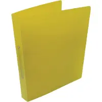 Alpha ringmap, voor ft A4, uit PP, 2 ringen van 25 mm, geel - 5 stuks