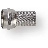 Nedis F-connector 6.4 mm plug - Nedis (Mannelijk, Metaal)