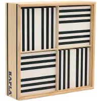 Kapla Houten plankjes set zwart en wit 100 st KAPL172127