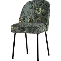 Bepurehome Vogue Eetkamerstoel Fluweel Poppy Grijs (Poppy Grey, 82,5x50x57)