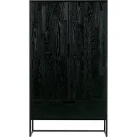 Woood Silas 2-Deurs Kast - Essen - Blacknight - 149x85x35