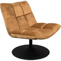 Dutchbone Loungestoel Bar Velvet Golden Brown