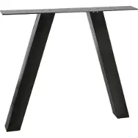 Woood Tablo Utrecht Poot Kd 1 Stuks - Metaal - Zwart - 72x79x10