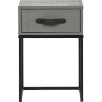 Woood Morris Nachtkast - Grenen - Leem - 52x35x35