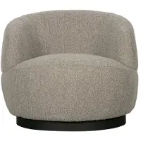 Woood Woolly Draaifauteuil - Schapenvacht - Naturel - 71x84x88
