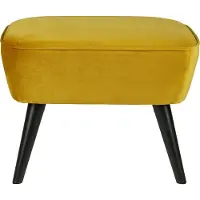 Woood Sara Hocker Op Poten - Velvet - Oker - 56x41x36