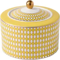 Pols Potten Voorraadbus Jar Chess Low Yellow
