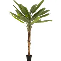 J-Line 22028 Bananenboom Plastiek Groen/Bruin 250 cm