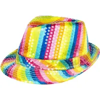 Boland hoed Popstar unisex regenboog