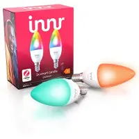 Innr E14 Smart Lamp Color - E14 LED Lamp, werkt met Philips Hue* - Slimme Verlichting met 16 Miljoen Kleuren en alle Wittinten - Zigbee Lamp - Dimbaar - 2-Pack