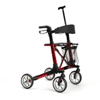Vermeiren Rollator modern lichtgewicht model Quadri Light Rood
