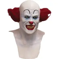Ghoulish Scary Clown Mask Rood