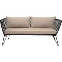 Bloomingville Mundo Sofa, Zwart, Metaal