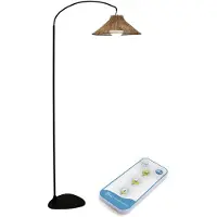 Newgarden LED vloerlamp, Innes, 168cm Niza, dimbaar, zwart, Woon-/ Eetkamer, metaal
