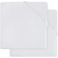 Jollein Hoeslaken Katoen White (2pack)-40 x 80 cm