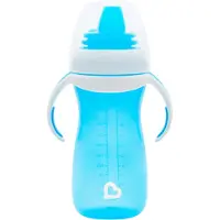 Munchkin Overgangsbeker - Gentle beker - Transition Cup - Anti-lek Beker voor Baby's – Vanaf 9 Maanden - 296ml – Blauw - Drinkbeker