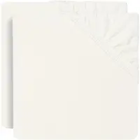 Jollein Hoeslaken Jersey Ivory (2pack)-60 x 120 cm