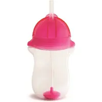 Munchkin Drinkbeker Click Lock Tip & Sip Straw Cup Big Pink