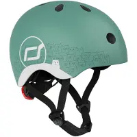 Scoot & Ride Fahrradhelm - Reflektierend Forest - - 45-51 cm - Fahrradhelme