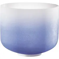 Sonic Energy MEINL CRYSTAL SINGING BOWL 9" COLOUR-FROSTED DARK BLUE NOTE A4 BROW CHAKRA