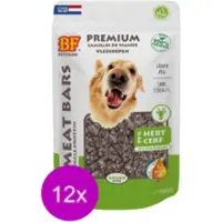 Biofood 12x Meat Bars Hert - 100% Mono Proteïne - Hondensnack - 100g