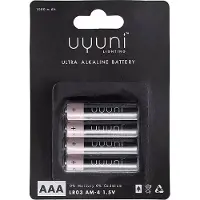 Uyuni Batterijen - - Lighting alkaline batterijen AAA, 1.5V, 1000mAh - Batterijen 4-pack AAA