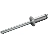 Goebel - 1000 x Blindklinknagels (Ø x L) 3 x 10 mm - Alu Aluminium AlMG 2,5 / Staal verzinkt - Vlakke kop - STANDARD - 7070130100 - ISO15977 - Popnagel