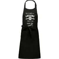 Kariban Awesome 35 year - 35 jaar cadeau - keukenschort - BBQ schort - verjaardag - zwart