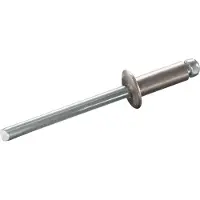 Goebel - 500 x Blindklinknagels (Ø x L) 4,8 x 9,3 mm - Monel verzinkt / RVS A2 - Vlakke kop - STANDARD - 7033248930 - Popnagel
