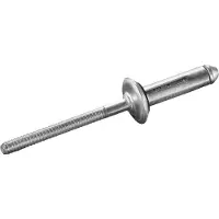 Goebel - 250 x Spreid blindklinknagels 5,2 x 19,1 mm - Alu Aluminium AlMG 5,0 / Alu Aluminium AlCuMg 1 - Vlakke kop - TRE-GO - 8080552190 - Popnagel