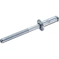 Goebel - 500 x Constructie blindklinknagels (Ø x L) 4,8 x 12 mm - Staal verzinkt / Staal verzinkt - Platbolkop - GO-BULB II - 7200048120 - Popnagel