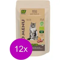 Biofood 12x Organic Rund Menu - Kattenvoeding - 200g