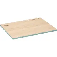 Alpina Snijplank groene rand - 23 x 30 cm - bamboe hout - Serveerplanken - Broodplanken