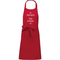Kariban Keukenschort - BBQ schort - The Man the Legend - cadeau verjaardag - vaderdag - rood