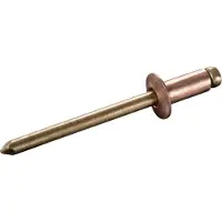 Goebel - 500 x Blindklinknagels (Ø x L) 4 x 16 mm - Koper / Brons - Vlakke kop - STANDARD - 7090140162 - ISO16582 - Popnagel
