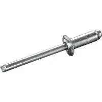 Goebel - 500 x Blindklinknagels (Ø x L) 4,8 x 6 mm - Staal verzinkt / Staal verzinkt - Vlakke kop - STANDARD - 7080148060 - ISO15979 - Popnagel