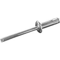 Goebel - 500 x Spreid blindklinknagels 4,8 x 24,5 mm - Alu Aluminium AlMG 3 / 3,5 (5154) / Alu Aluminium AlMG 5 (5056) - Vlakke kop - TRI-GO - 7099482450 - Popnagel