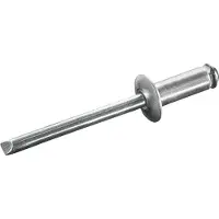 Goebel - 500 x Spreid blindklinknagels (Ø x L) 4 x 20 mm - Alu Aluminium AlMG 5,0 / Staal verzinkt - Vlakke kop - STAR - 7088402000 - Popnagel