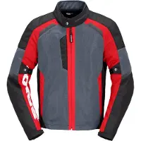 Spidi Tek Net motorjas, zwart/grijs/rood, maat 2XL