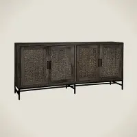 Tower Living Carini Sideboard black 4 drs. 200x45x90 (Bruin, 200x90x45cm)