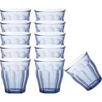 Duralex 12x Drinkglazen/waterglazen blauw Picardie 250 ml - Drinkglazen