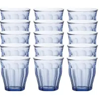 Duralex 18x Drinkglazen/waterglazen blauw Picardie 250 ml - Drinkglazen